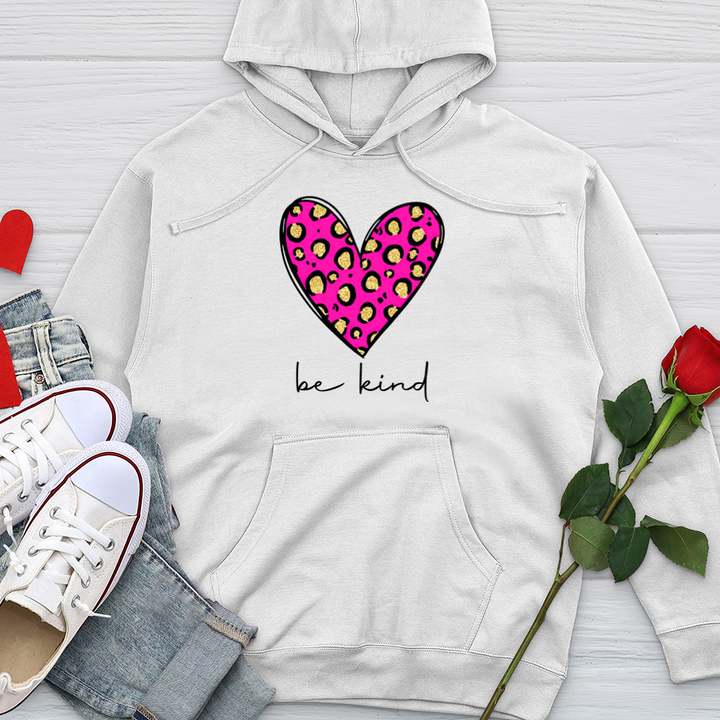 Be Kind Heart Midweight Hooded Sweatshirt