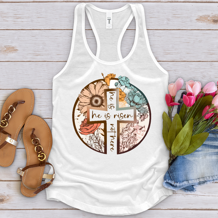 He Is Risen Cross Tank Top