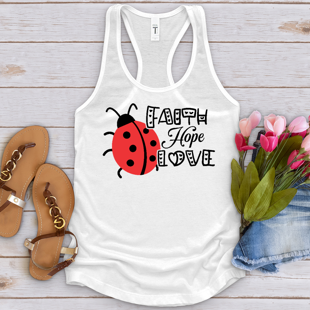 Faith Hope Love Lady Tank Top