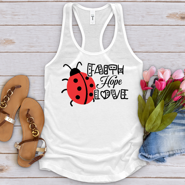 Faith Hope Love Lady Tank Top