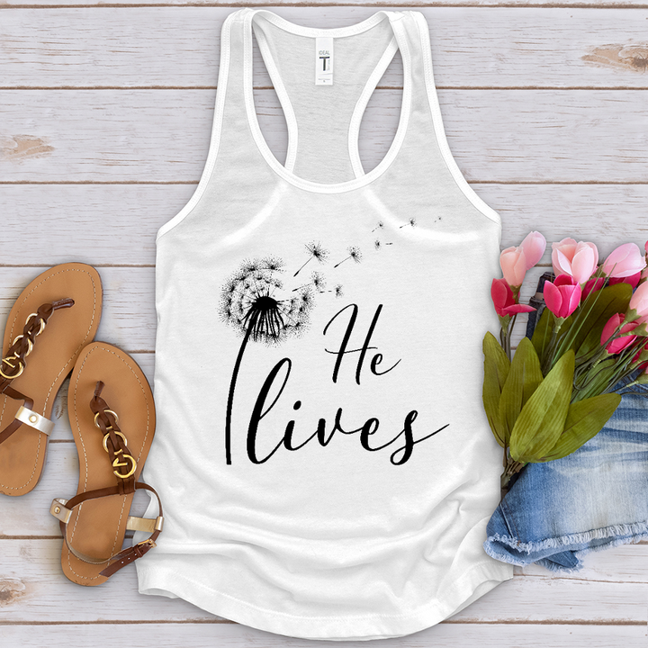 He Lives Dandelion Tank Top