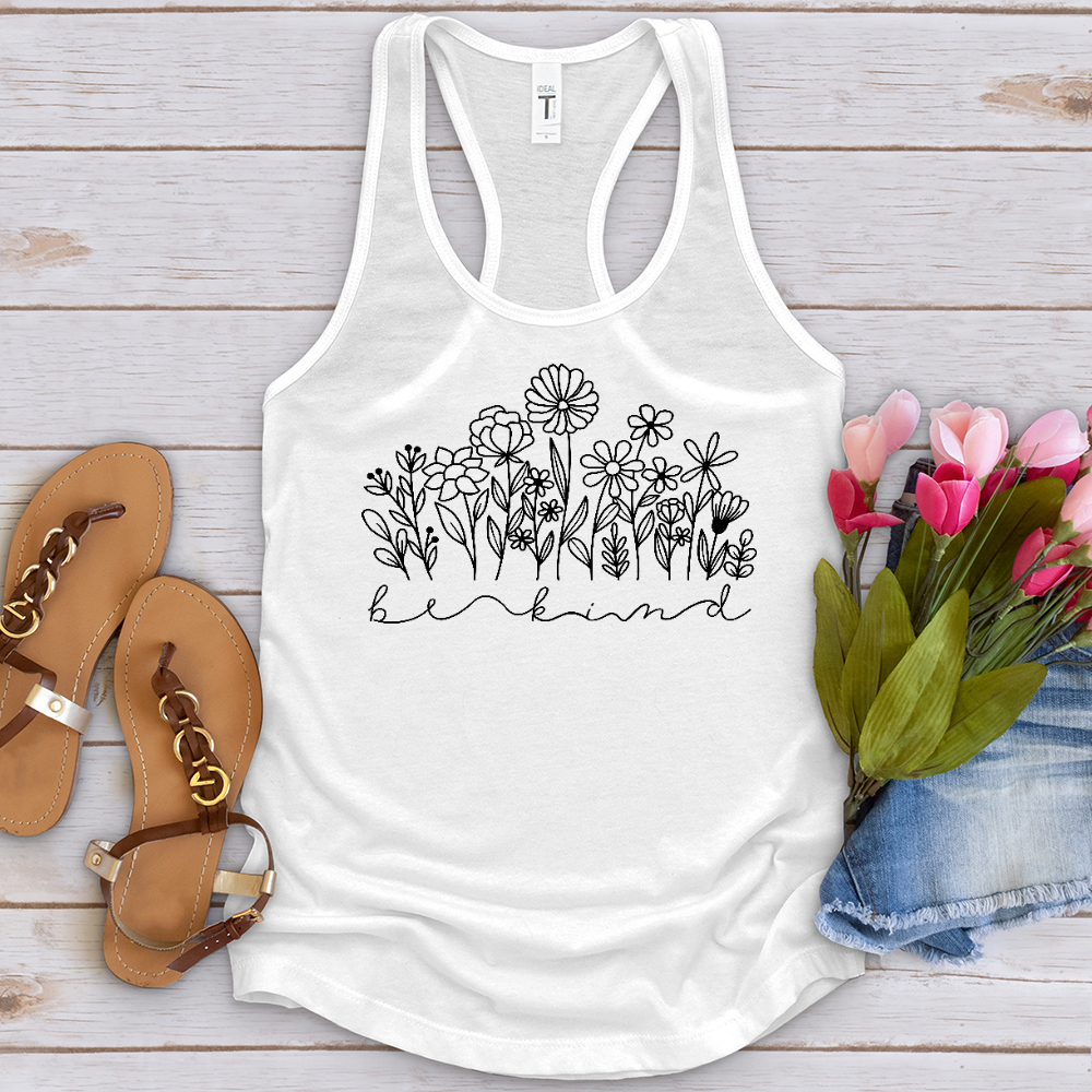 Be Kind Garden Black Tank Top