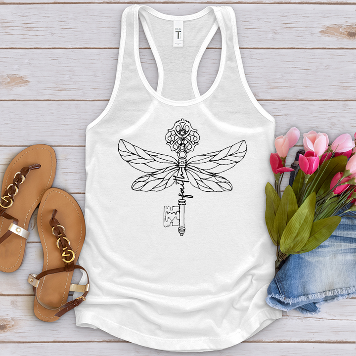 Faith Key Dragonfly Tank Top