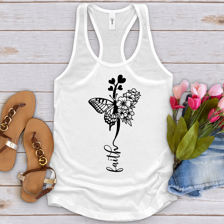 Faith Butterfly Hearts Tank Top