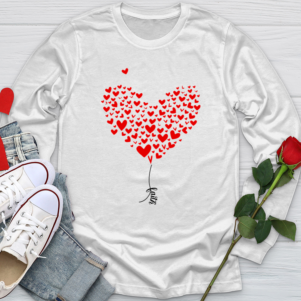 Faith Heart String Softstyle Long Sleeve