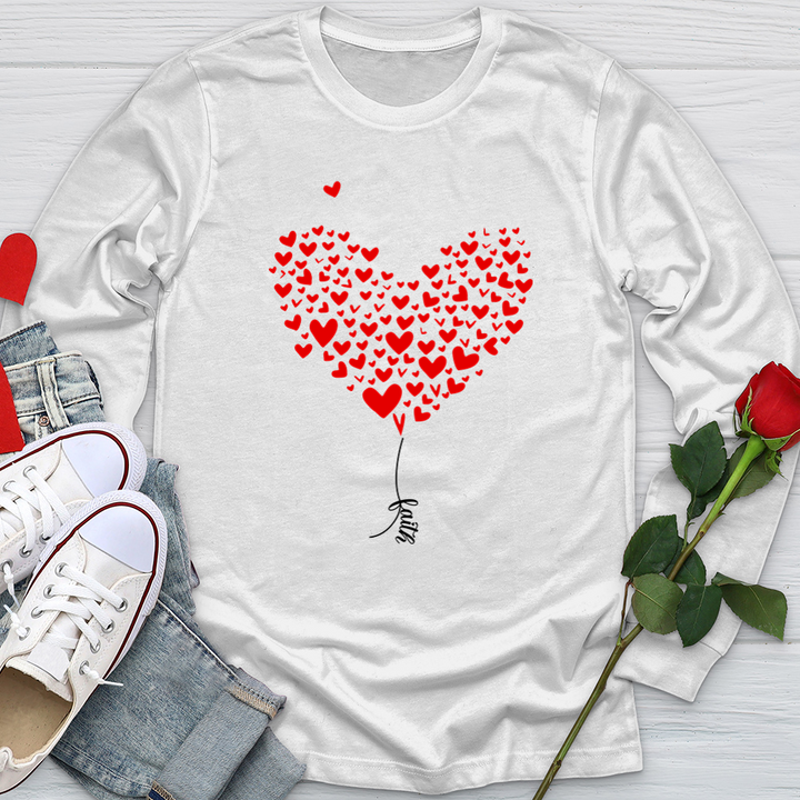 Faith Heart String Softstyle Long Sleeve