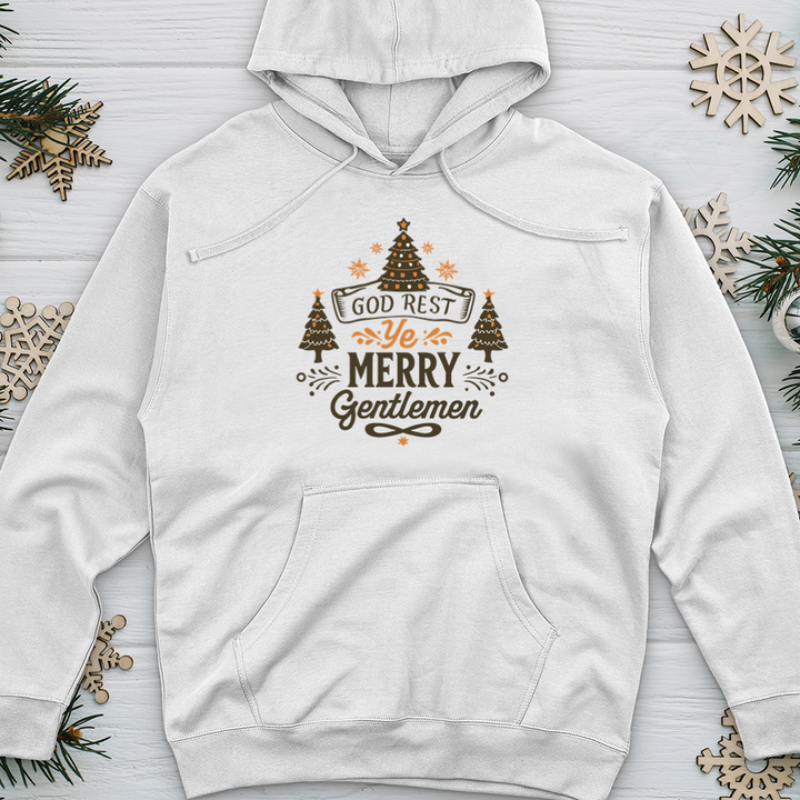 God Rest Ye Merry Gentlemen Midweight Hooded Sweatshirt