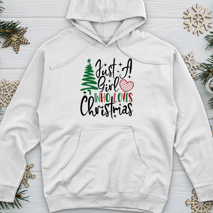 Just A Christmas Girl Midweight Hooded Sweatshirt