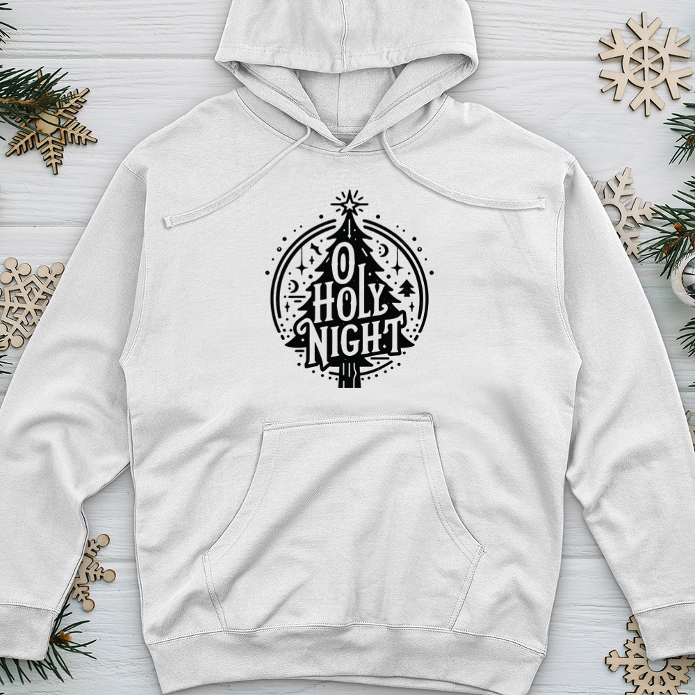 O Holy Night Midweight Hooded Sweatshirt