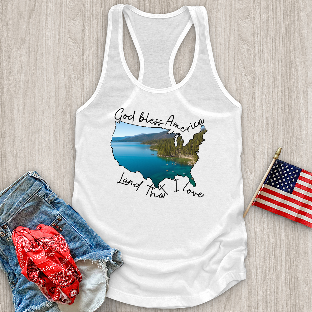 Lake With Boats on It Tank Top