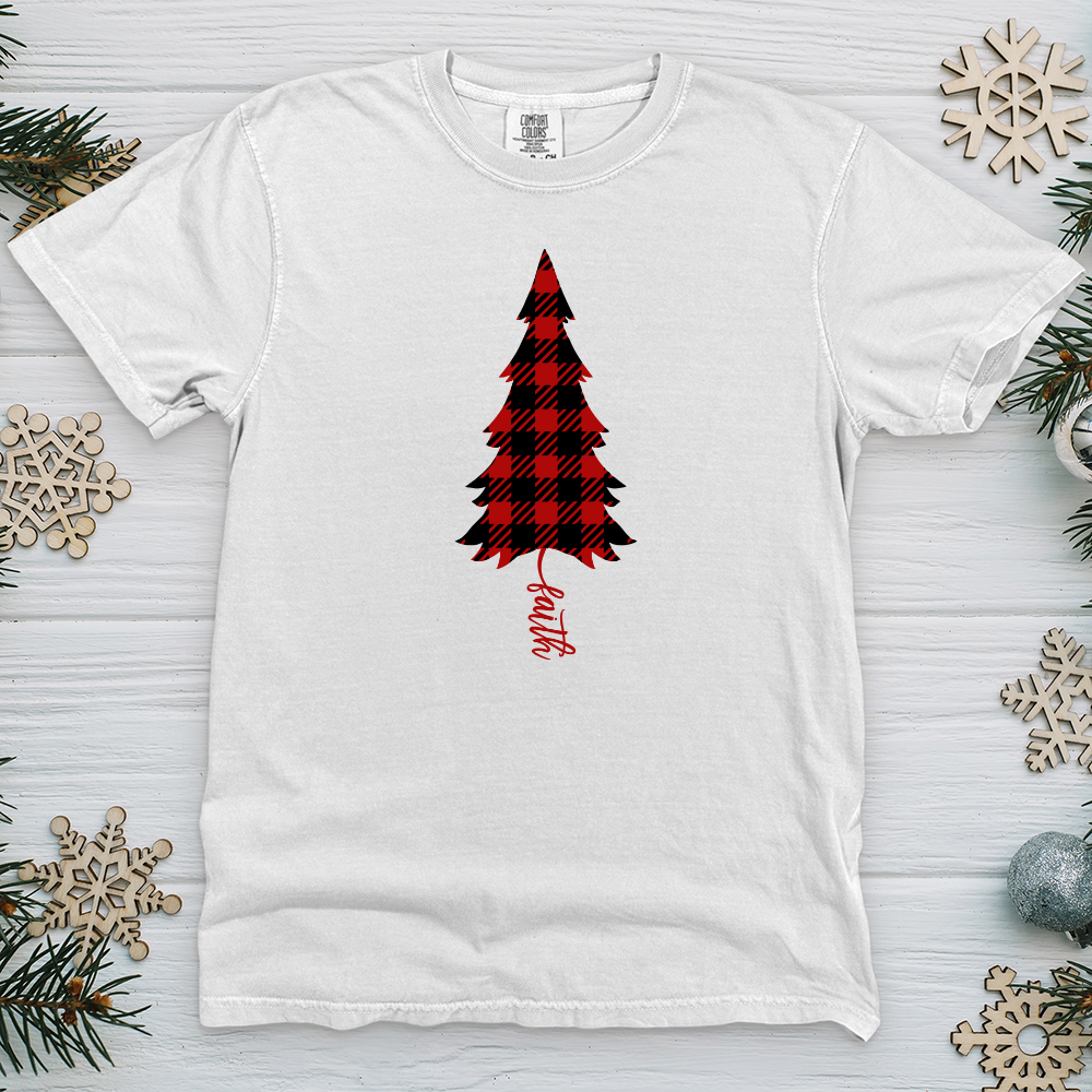 Faith Christmas Pattern Heavy Cotton Comfort Colors Tee